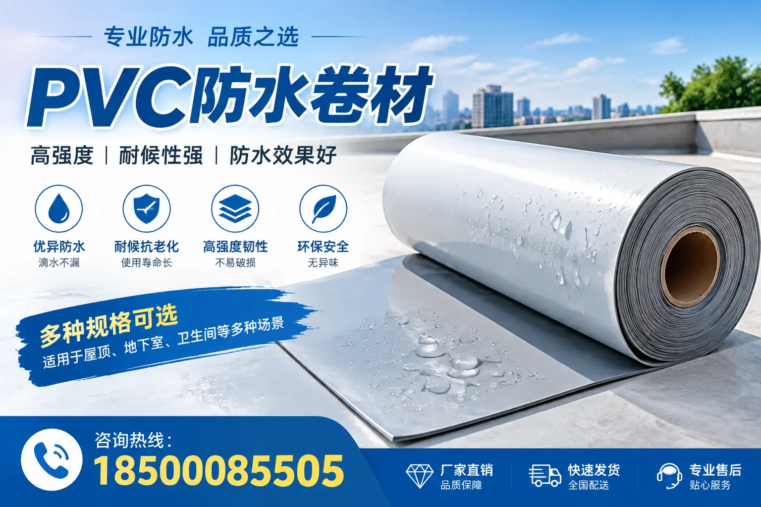 选用PVC防水卷材时需要避开的常见误区,特别是在承德